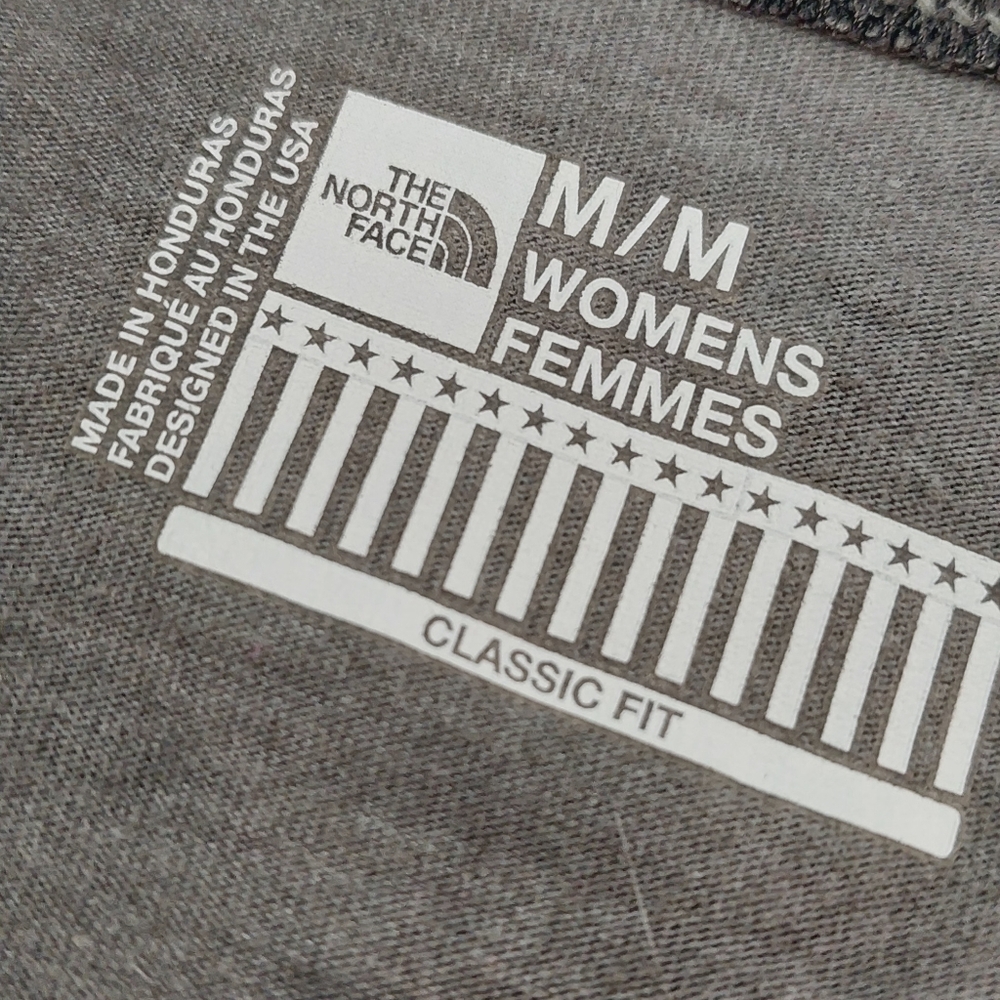 The North Face Women's Size Medium Shirt Tunic Classic Fit Ragland Tee Top Gray - Picture 7 of 9